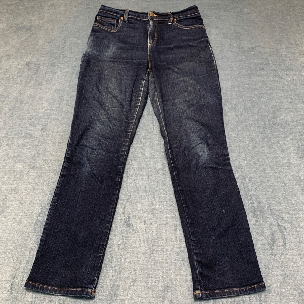 Gloria Vanderbilt Amanda Jeans Womens 4 28x28 Blue Denim Mid Rise Straight Leg